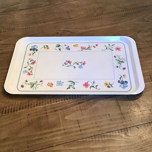 Vintage Villeroy & Boch "Mariposa" melamine serving tray made in Italy.